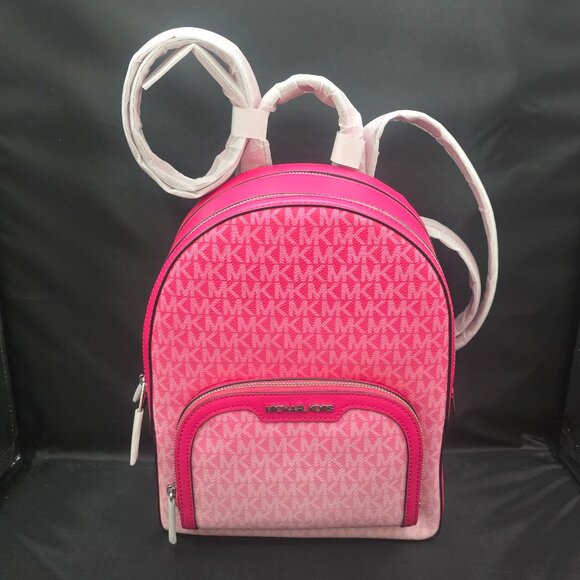 Michael Kors Jaycee Medium Zip Pocket Backpack Dragonfruit main image 7